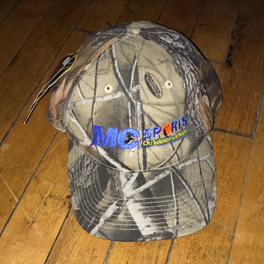 MC Sports Realtree Camo Baseball Cap Brown Green Adjustable Snapback Hat NWT
